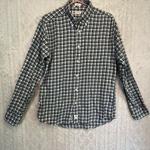Onward Reserve Men's Plaid Flannel Button Down Shirt Sz L Tailored Fit Soft